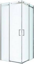 Душевой уголок Gelios 90х90х195, профиль хром,  стекло прозрачное 8мм, ZZ