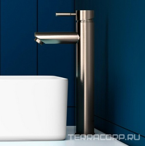 Смеситель высокие Dorff Logic D3002102SS для раковины, стальной матовый ZZ Dorff logic D3002102SS / к.т.458435