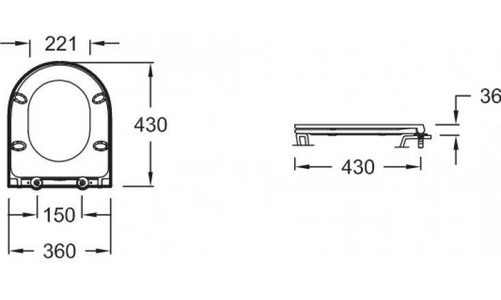 Крышка-сиденье для унита RODIN+ тонкое с микролифтом, цв. белый Jacob Delafon Rodin+ E23280-00