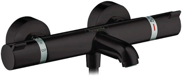 Смеситель термостат для ванны, (цв.матовый черный),  Comfort ZZ Hansgrohe Ecostat 13114670