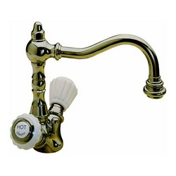 Смеситель для раковины на 1 отв., с д/к, (цв.бронза, ручки керамика), Righe Z XXZ