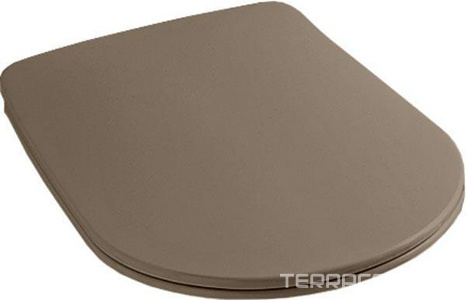 Сиденье для унитаза, с микролифтом, Slim, (пластик цв.Bruno Matt, петли цв.хром),  ZZ Kerasan Nolita 539188