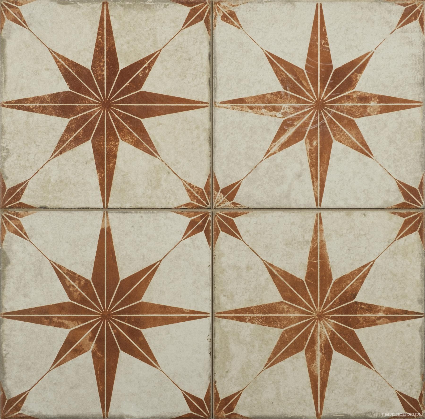 Керамогранит Etili Seramic Patchwork Scintilla Papryka Orange Pre-Cut 45x45 Комбинированный, фото 3
