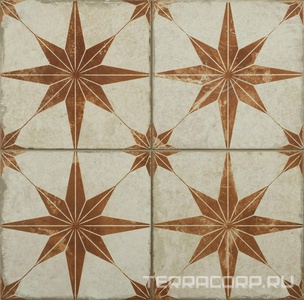 Керамогранит Etili Seramic Patchwork Scintilla Papryka Orange Pre-Cut 45x45 Комбинированный 