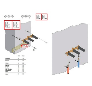 Встраиваемая часть настенного смесителя для раковины (глубина установки мин.60мм, макс.132мм, излив посредине), Dorn Bracht ZZ Dorn Bracht Универсал 35 707 970 90