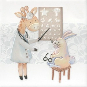 Керамическая плитка Kerama Marazzi Айболит Декор  4 20х20 Комбинированный 