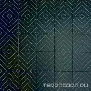 Керамическая плитка DeShun Ceramics Art Decor  DF207 20x20 Черный 