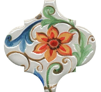 Керамическая плитка Kerama Marazzi Арабески Тоскана Декор  2 глянцевый 6.5x6.5 Комбинированный 