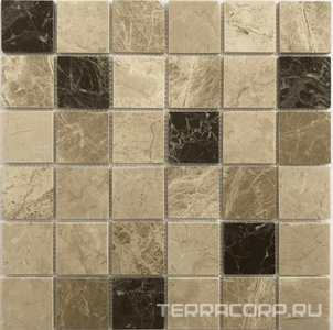 Мозаика Спектр-М Натуральный камень Мозаика из камня на сетке М20-279-48Р 30.5x30.5 Комбинированный 