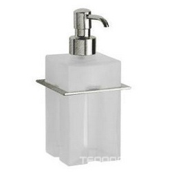 Дозатор настенный (цв. brush nikel/стекло матовое) 9900 XX