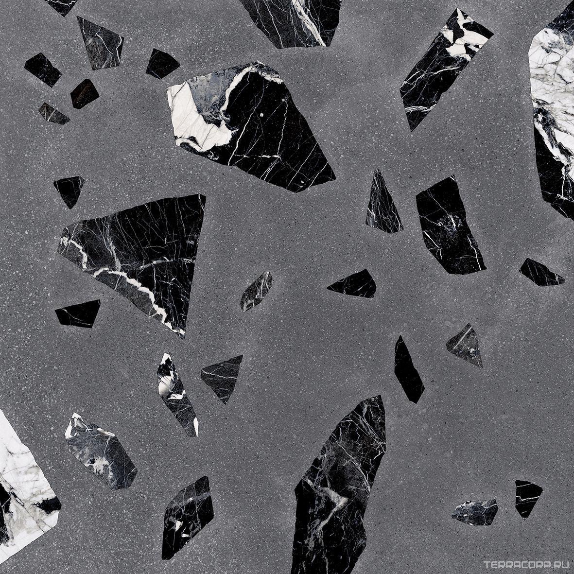 Керамогранит Ergon Medley Dark Grey Rock Nat. Rett.ZZ 60x60 Серый, фото 5