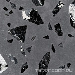Керамогранит Ergon Medley Dark Grey Rock Nat. Rett.ZZ 60x60 Серый 