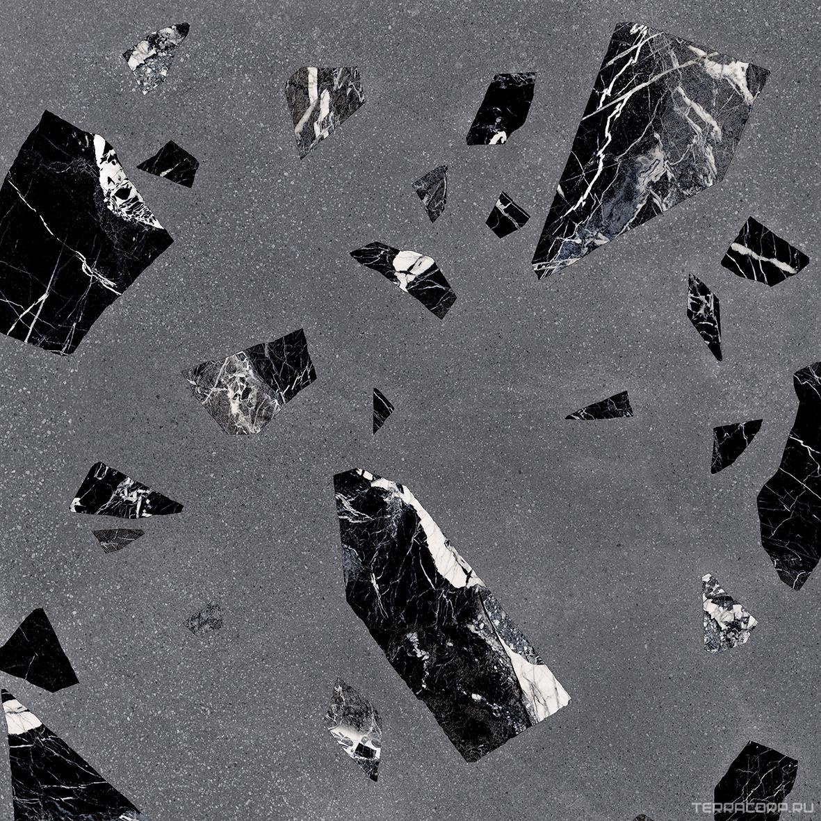 Керамогранит Ergon Medley Dark Grey Rock Nat. Rett.ZZ 60x60 Серый, фото 7