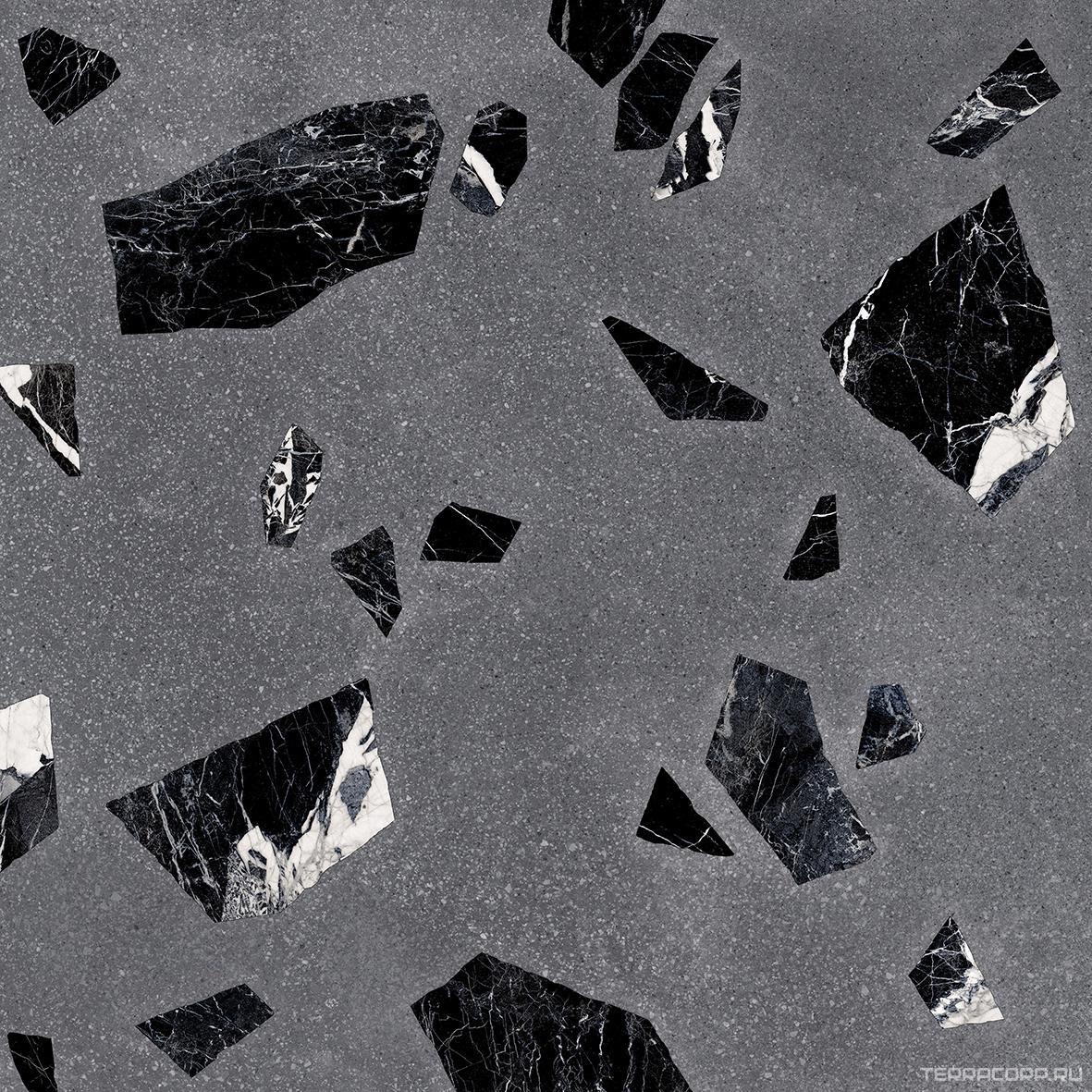 Керамогранит Ergon Medley Dark Grey Rock Nat. Rett.ZZ 60x60 Серый, фото 6