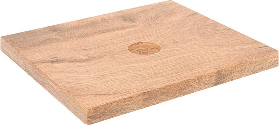 Столешница для мебели 60*52*4, массив ясеня, с отверстием для раковины, без отверстия для смесителя