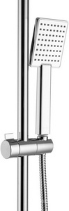 Душевой гарнитур: верхний душ 80х97 см, ручной душ, стойка, шланги, мыльница в компл., (цв.хром),  ZZ Swedbe Harmony 5068