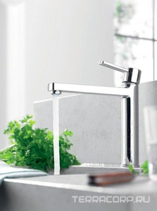 Смеситель для кухни, однорычажный, без донного клапана, гибк.подв., хром XX Kludi Zenta 389730575