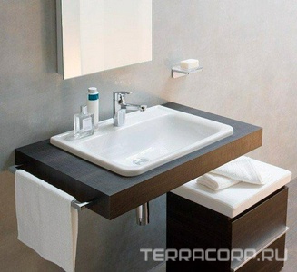 Раковина встраиваемая в столешницу сверху, 560х440мм, Laufen  ZZ Laufen Pro S 8.1896.3.000.104.1