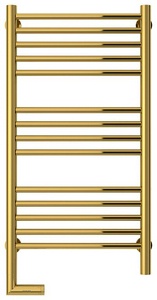Полотенцесушитель"БОГЕМА 2.0" прямой 800х400 / МЭМ, подключ. 3/4, комплектующие в комплекте, цв. золото, подкл. левое, ZZ Сунержа Богема 03-5204-8040