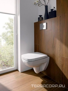 Унитаз подвесной 350х485мм, без сиденья,  Nr.1 Comprimo Geberit Renova 206145000