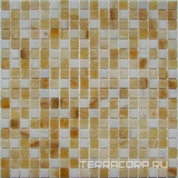 Мозаика из камня на сетке N20-206-15Р ZZ |30.5x30.5