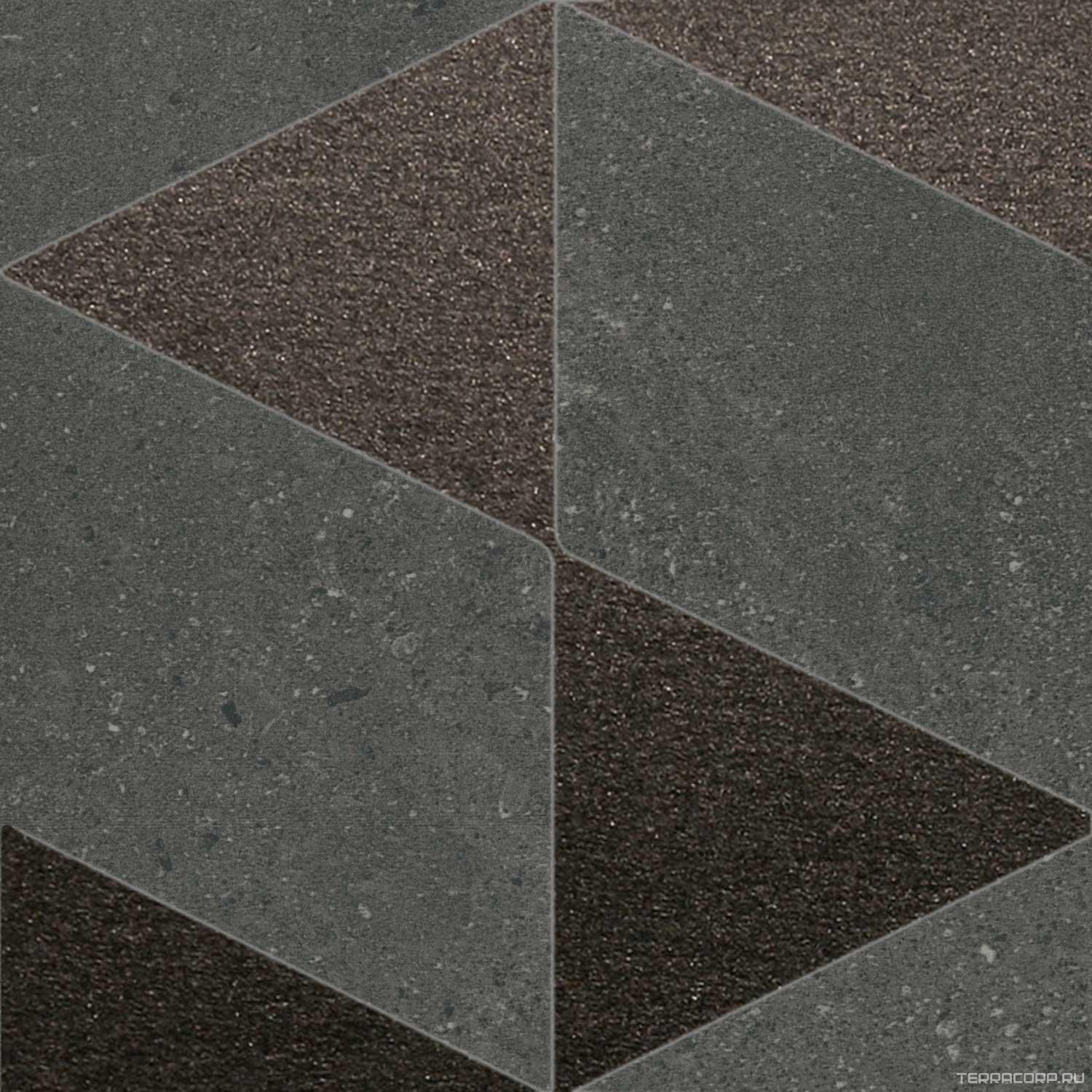 Керамогранит Kerama Marazzi Матрикс Декор антрацит 20x20 Серый, фото 3