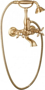 Смеситель для ванны, шланг, лейка в компл., (цв. бронза),  ZZ Cezares Nostalgia NOSTALGIA-VD-02-M