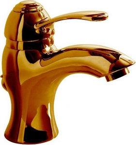 Смеситель для раковины, с д/к, (цв.бронза),  KL 3M Miss 1610 UU