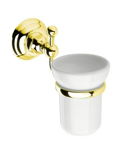 Стакан настенный, (цв. GF/золото),  ZZ Nicolazzi Classica 1488 GF