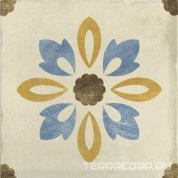 Керамогранит CIR Via Emilia Rivalta Crema Inserto Fiore 20x20 Комбинированный, фото 3