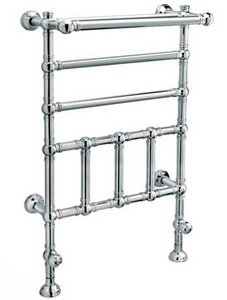 Полотенцесушитель напольный, с полкой, 600х295хh1042мм, подвод воды int.550мм, (цв.хром), краны, крепёж в компл., (ГВС, 6 bar) Margaroli 9-300 ZZ Margaroli Armonia 9-300/CR