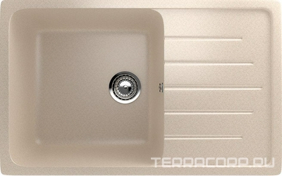 Мойка кухонная Ulgran U-400-328 бежевая| 49x75x20