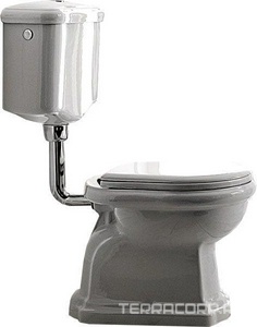 Механизм смыва для подвесного "Среднего" бачка арт., 1082 01, (цв. хром),  Kerasan Retro 7513 90