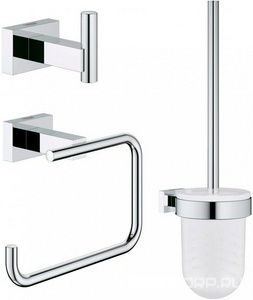 Набор аксессуаров (кольцо, держатель д/полотенца, ершик) ZZ Grohe Essentials Cube 40757001