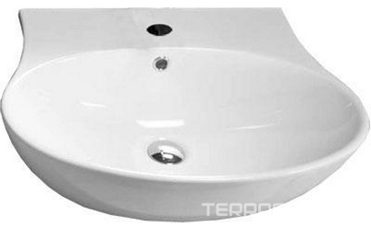 Раковина 620х480мм, 1 отв. д/смес., с переливом, (без креплен.YR47) Nido XX