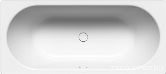 Ванна стальная "CENTRO DUO" 180х80 мод.133, с полным антислипом, цвет белый, без комплекта ножек, слива-перелива ZZ