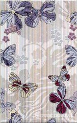 Керамическая плитка М-Квадрат Фридом Декор  1 сиреневый l25x40 Комбинированный 