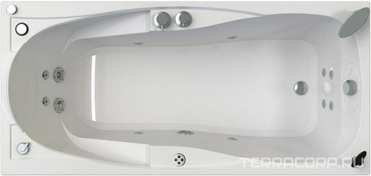 Акриловая ванна Radomir Парма-дона Специальный Chrome 180x85 R, с пультом| 180x85x46