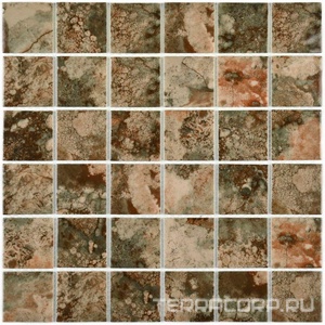 Мозаика Bonaparte Керамическая мозаика Amuletto Leaf  (4.5x48x48) 30x30 Комбинированный 