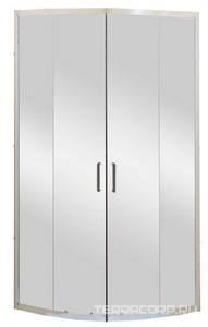 Душевой уголок 950х950хh1950мм, 1/4 круга, R550мм, (стекло прозрачн.5мм, фурн.цв.хром),  ZZ BelBagno Uno-195 UNO-195-R-2-95-C-Cr