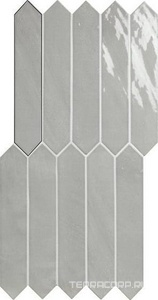 Керамическая плитка APE Ceramica Switch On Grey Gloss 4,3x24,3 Серый 