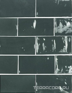 Керамическая плитка APE Ceramica Switch Power Victorian Green Gloss 6,2x12,5 Зеленый 