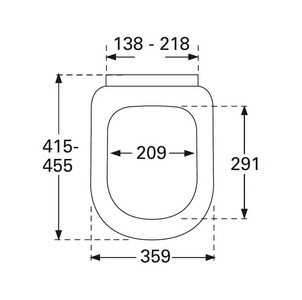 Сиденье для унитаза, с микролифтом, (цв. 01 white),  Villeroy & Boch Subway 9M55S101