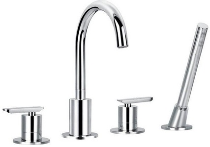 Смеситель для ванны на борт ванны на 4 отв. с выдвиж. душем, цвет хром Siesta ZZ Cezares siesta SIESTA-F-BVD4-01
06123399-11