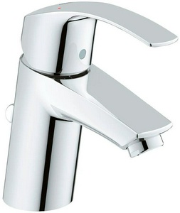 Смеситель для раковины, однорычажный, с дон. клап., гибк.подвод., хром Grohe Eurosmart New 33265002