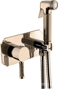Смеситель встраиваемый в стену, с гигиеническим душем, (цв.бронза, одноручковый),  ZZ Cezares Olimp OLIMP-DIF-02-L