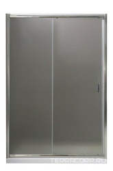 Дверь для душа, в нишу 1400хh1850мм, раздвижная, 1 дверь, 1 неподв.секция, правая/левая, (стекло прозрачное 5мм, фурн.цв.хром), Uno ZZ
