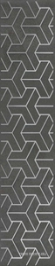 Керамическая плитка Kerama Marazzi Ломбардиа Бордюр  антрацит 25x5,4 Черный 