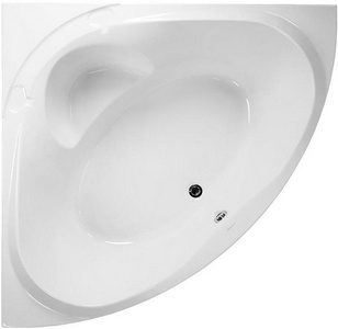 Ванна угловая 150x150xh45см, без панели и каркаса, (акрил цв.белый), Athena ZZ Vagnerplast athena VPBA150ATH3E-04