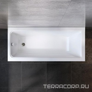 Ванна акриловая 170х75 см (без каркаса, панели и сифона) ZZ AMPM Gem W90A-170-075W-A